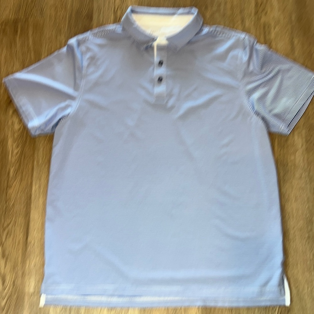 Bobby Jones Blue and White Stripe Performance Collection XXL - Picture 2 of 6